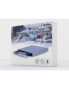 Unitate DVD-RW Gembird DVD-USB-02-SV, USB 2.0, Argintiu 2
