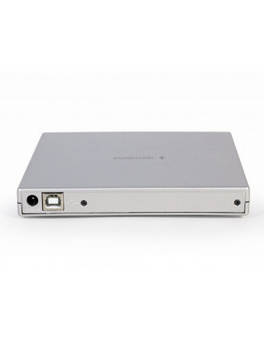 DVD-RW дисковод Gembird DVD-USB-02-SV, USB 2.0, Серебристый