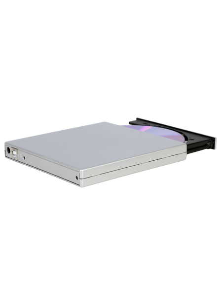 DVD-RW дисковод Gembird DVD-USB-02-SV, USB 2.0, Серебристый