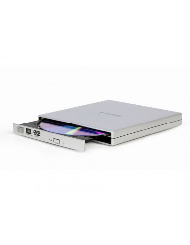 Unitate DVD-RW Gembird DVD-USB-02-SV, USB 2.0, Argintiu