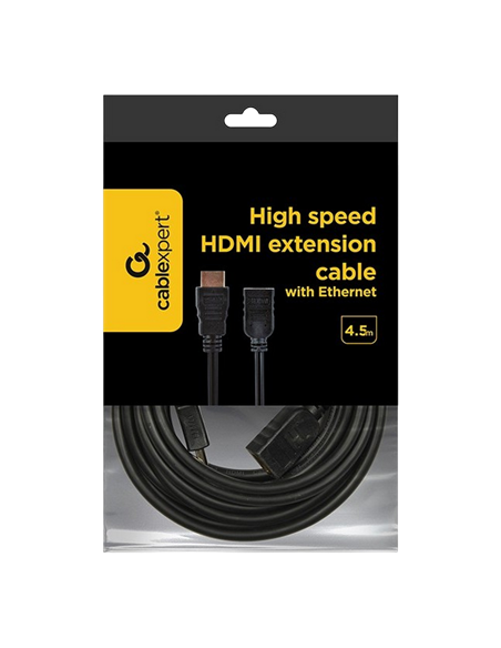 Cablu Video Cablexpert CC-HDMI4X-15, HDMI (M) - HDMI (F), 4,5m, Negru