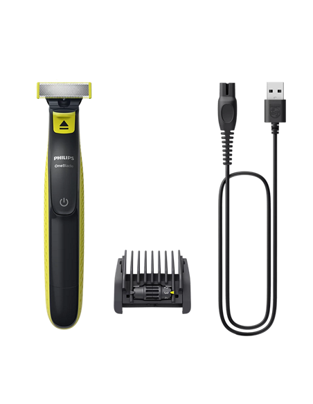 Trimmer pentru bărbați Philips QP2724/20, Negru | Verde