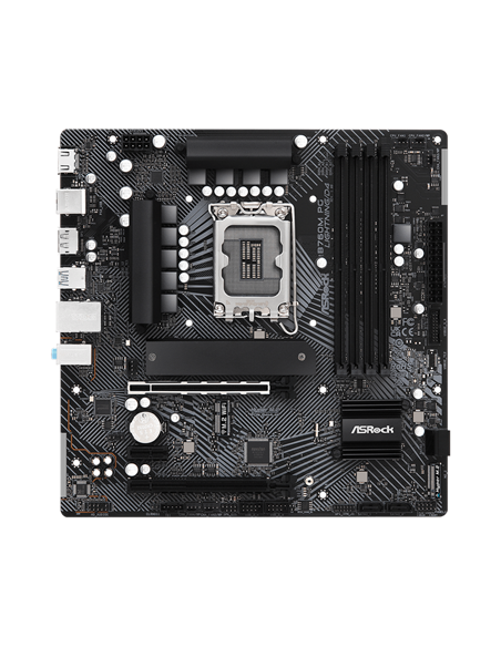 Материнская плата ASRock B760M PG LIGHTNING/D4, LGA1700, Intel B760, Micro-ATX
