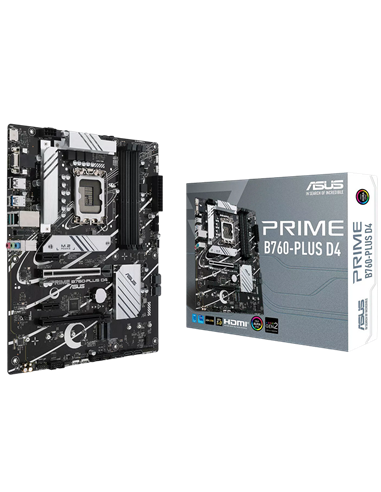 Материнская плата ASUS PRIME B760-PLUS D4, LGA1700, Intel B760, ATX
