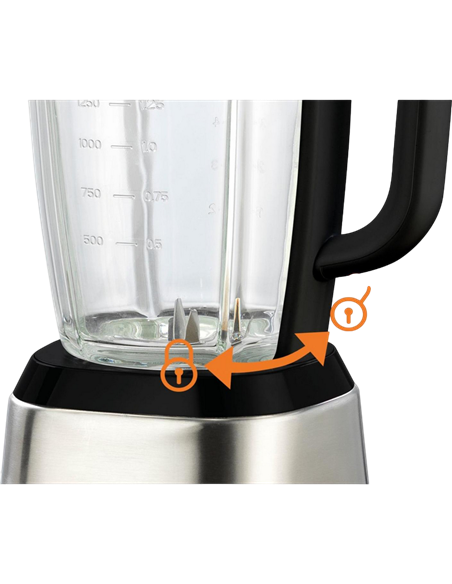 Blender staționar Gorenje B1400BE, Negru | Oțel inoxidabil