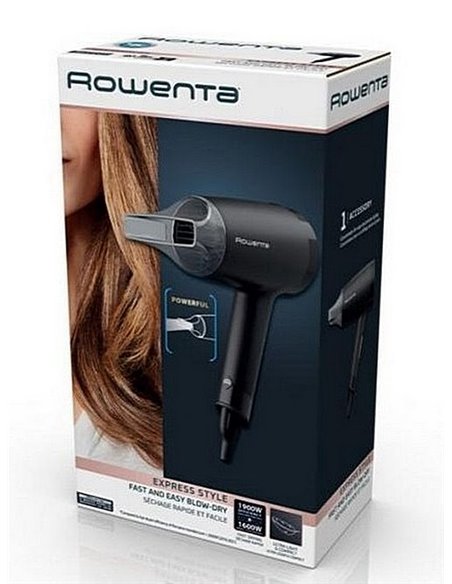 Фен Rowenta Express Style Blow-Dryer CV1801F0, 1600 Вт, Чёрный