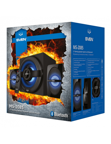 Компьютерные колонки 2.1 SVEN MS-2085, Чёрный