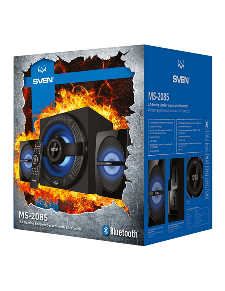 Компьютерные колонки 2.1 SVEN MS-2085, Чёрный