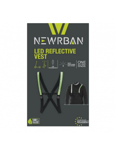 Жилет Newrban Led Reflective Vest, Черный 2