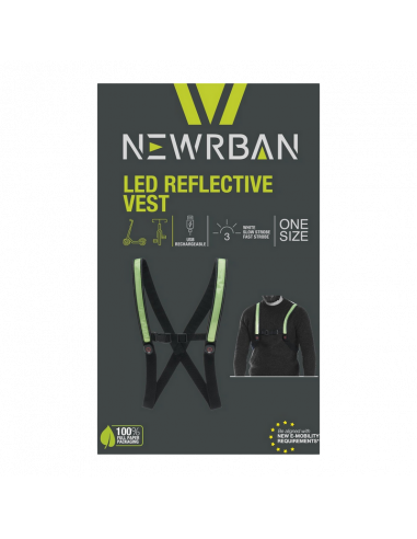 Жилет Newrban Led Reflective Vest, Черный