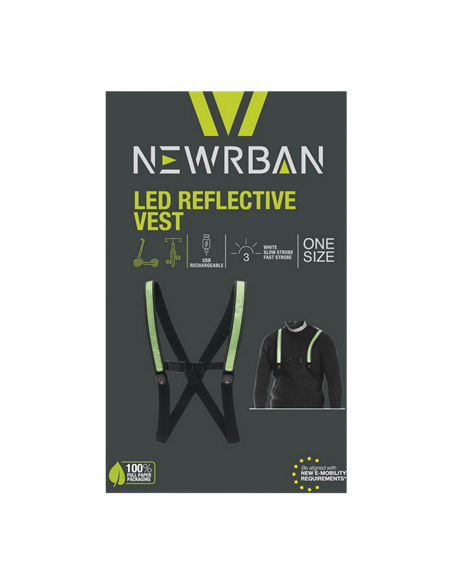 Жилет Newrban Led Reflective Vest, Черный