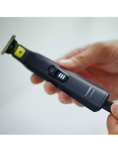 Trimmer pentru bărbați Philips OneBlade Pro 360 QP6541/15, Negru | Verde