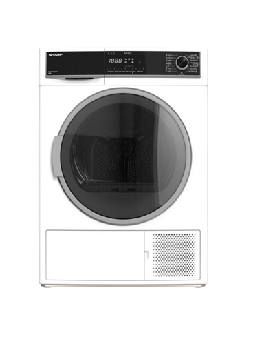 Сушильная машина Sharp KDHHH8S8GW3EE, 8кг, Белый