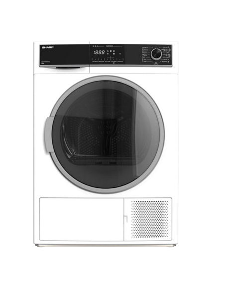 Сушильная машина Sharp KDHHH8S8GW3EE, 8кг, Белый