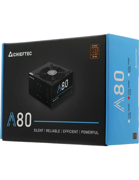 Sursă Alimentare PC Chieftec CTG-650C, 650W, ATX, Semi-modular