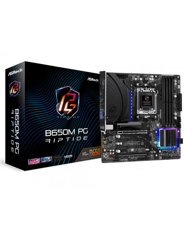 Placă de bază ASRock B650M PG RIPTIDE, AM5, AMD B650, Micro-ATX