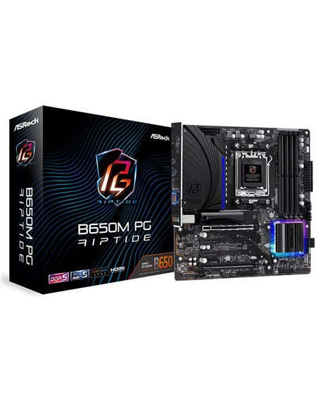 Placă de bază ASRock B650M PG RIPTIDE, AM5, AMD B650, Micro-ATX