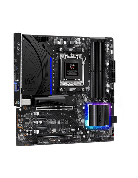 Placă de bază ASRock B650M PG RIPTIDE, AM5, AMD B650, Micro-ATX