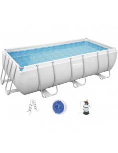 Piscină cu cadru metalic Bestway 56442, 6770L, Gri, 56442