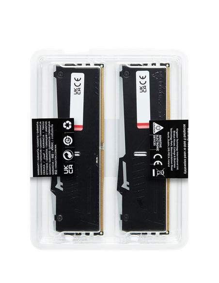 Оперативная память Kingston FURY Beast RGB, DDR5 SDRAM, 6000 МГц, 32 Гб, KF560C30BBAK2-32
