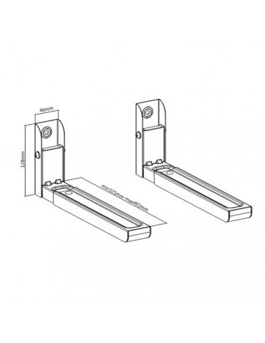 Suporturi universale Gembird WM-U30-01-W, Alb