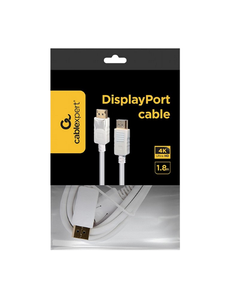 Видеокабель Cablexpert CC-DP2-6-W, DisplayPort (M) - DisplayPort (M), Белый