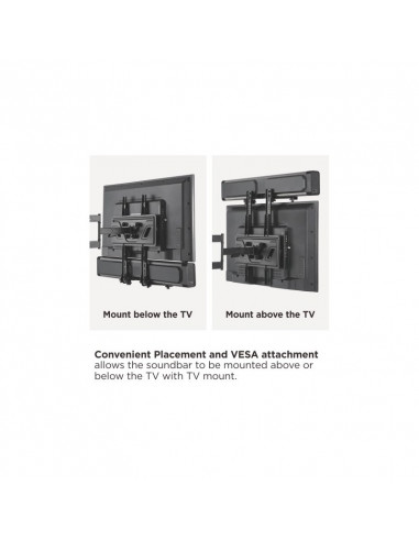 Настенное крепление Reflecta Soundbar Holder SBH114, Чёрный