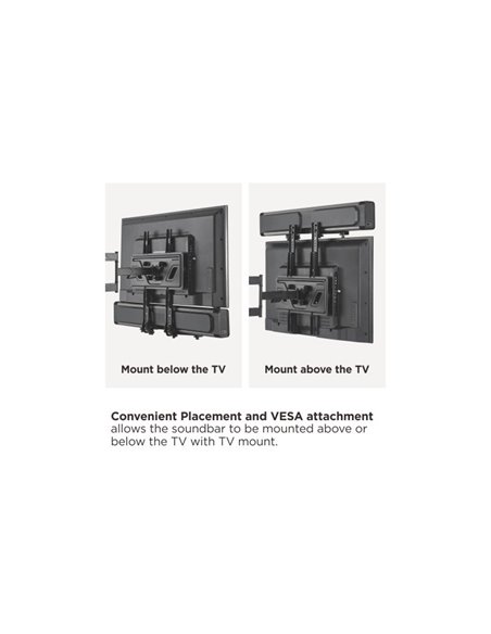 Настенное крепление Reflecta Soundbar Holder SBH114, Чёрный