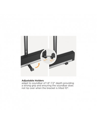 Настенное крепление Reflecta Soundbar Holder SBH114, Чёрный