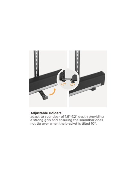 Настенное крепление Reflecta Soundbar Holder SBH114, Чёрный