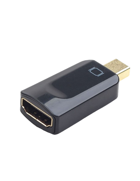 Видеоадаптер Cablexpert A-mDPM-HDMIF-01, MiniDP (M) - HDMI (F), Чёрный