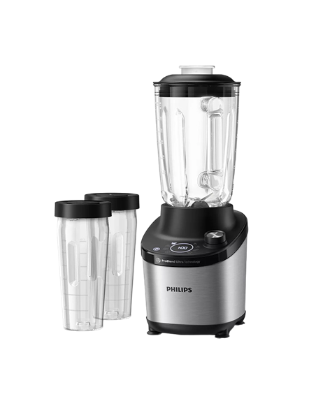 Стационарный блендер Philips Серия 7000 HR3760/10, Серебристый | Черный