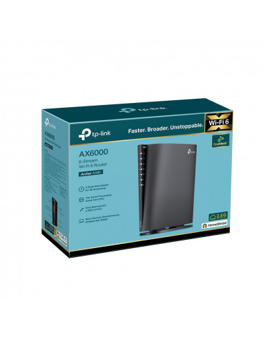 Беспроводной маршрутизатор TP-LINK Archer AX80, Чёрный