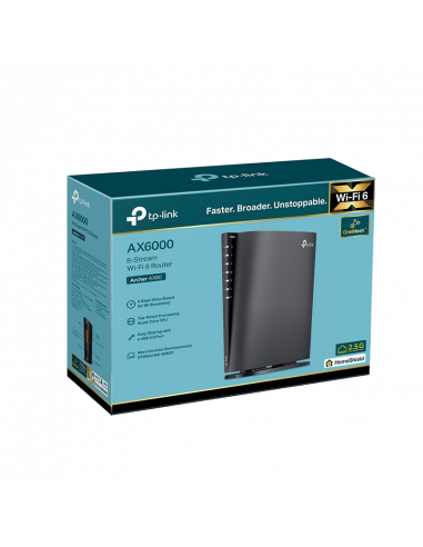 Беспроводной маршрутизатор TP-LINK Archer AX80, Чёрный
