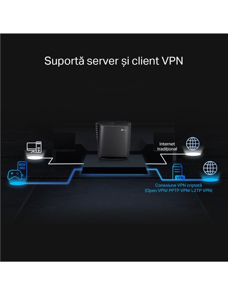 Router fără fir TP-LINK Archer AX80, Negru
