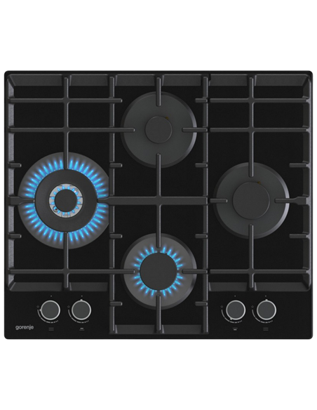 Газовая варочная панель Gorenje GTW6D42AB, Чёрный