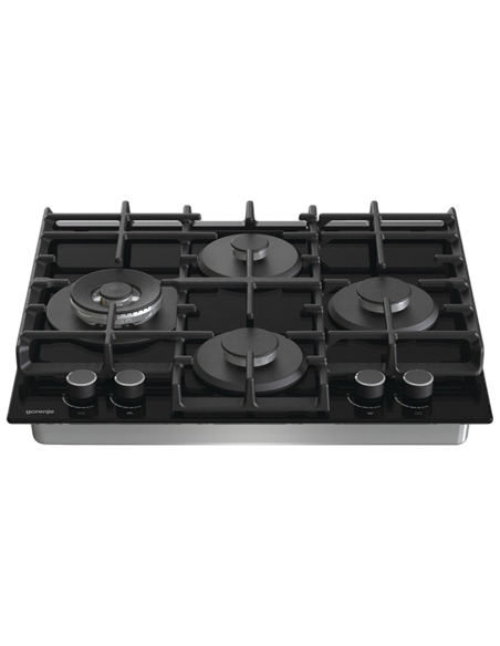 Газовая варочная панель Gorenje GTW6D42AB, Чёрный