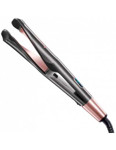 Ondulator de păr Multi-styler Remington Curl & Straight Confidence S6606, Negru | Roz