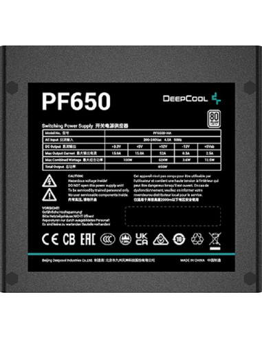 Sursă Alimentare PC Deepcool PF650, 650W, ATX