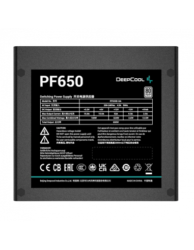 Sursă Alimentare PC Deepcool PF650, 650W, ATX