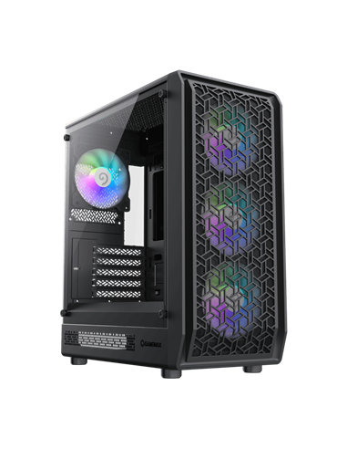 Carcasă PC Gamemax Forge MB, Midi-Tower, Fără PSU, Negru