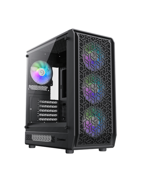 Компьютерный корпус Gamemax Forge MB, Midi-Tower, Без блока питания, Чёрный