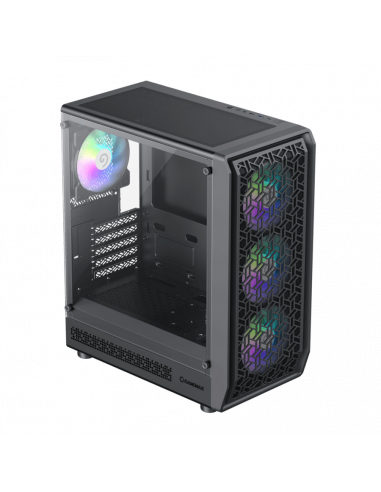 Компьютерный корпус Gamemax Forge MB, Midi-Tower, Без блока питания, Чёрный
