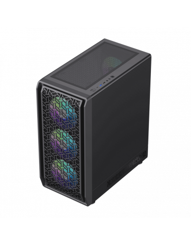 Компьютерный корпус Gamemax Forge MB, Midi-Tower, Без блока питания, Чёрный