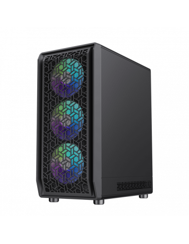 Carcasă PC Gamemax Forge MB, Midi-Tower, Fără PSU, Negru