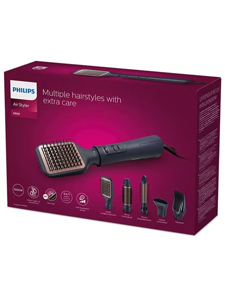 Фен-щётка Philips BHA530/00, 1000Вт, Чёрный