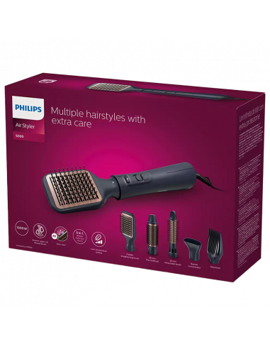 Фен-щётка Philips BHA530/00, 1000Вт, Чёрный