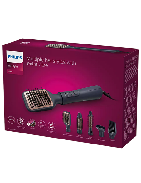 Фен-щётка Philips BHA530/00, 1000Вт, Чёрный
