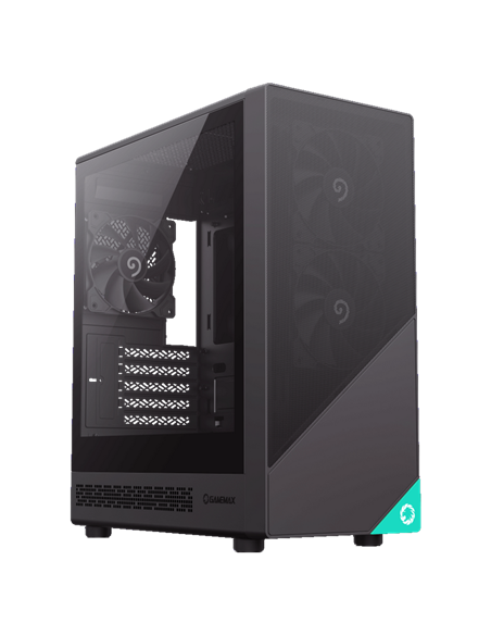 Carcasă PC Gamemax Focus MB, Micro-ATX, Fără PSU, Negru