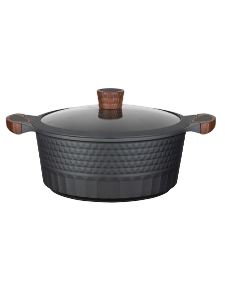 Cratiță RESTO 93505, 6.6L, 28cm, Negru